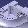 Round tube angle and degree marker 0°-180°